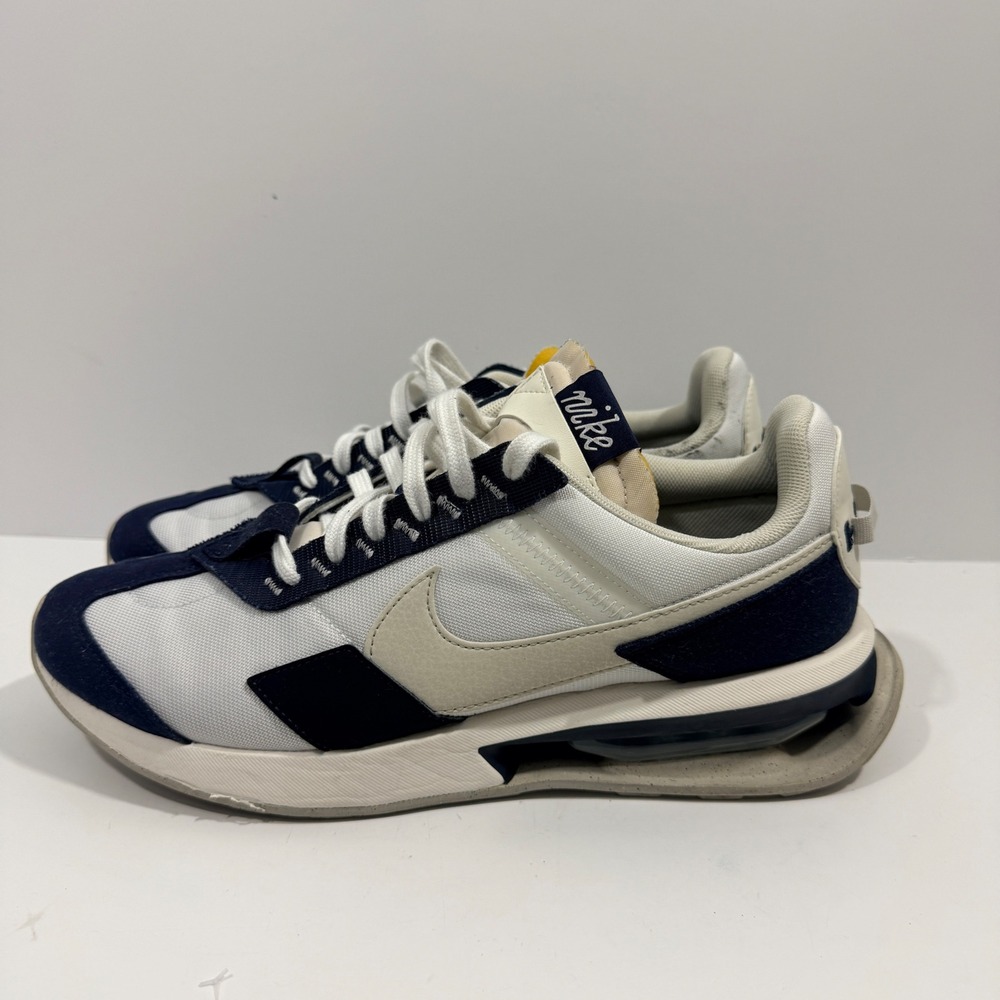 Nike Air Max Pre-Day Men Size 11 White Navy Good DQ4068-100 Retro Runner